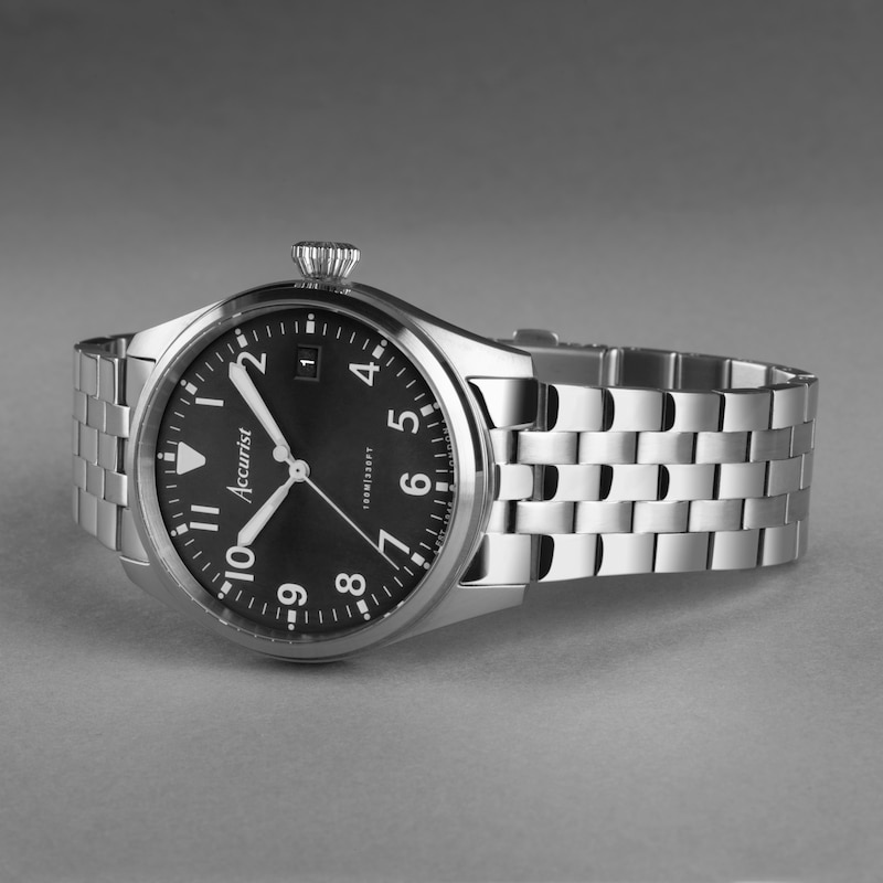 Main Image 2 of Accurist Men's Aviation 41mm Dial Stainless Steel Bracelet Watch
