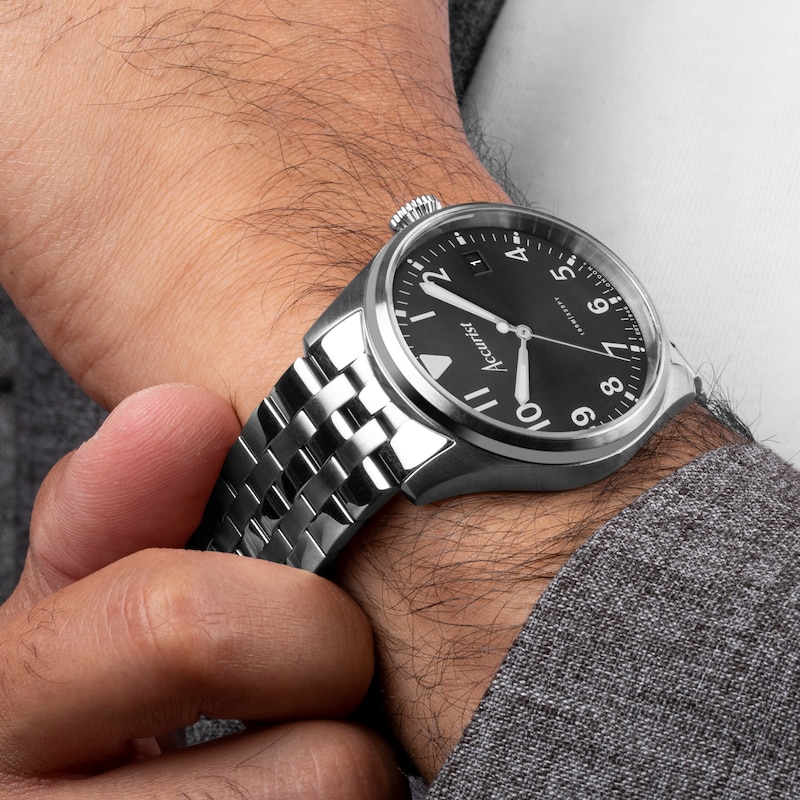 Main Image 8 of Accurist Men's Aviation 41mm Dial Stainless Steel Bracelet Watch