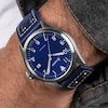 Thumbnail Image 9 of Accurist Men's Aviation 41mm Dial Blue Leather Strap Watch