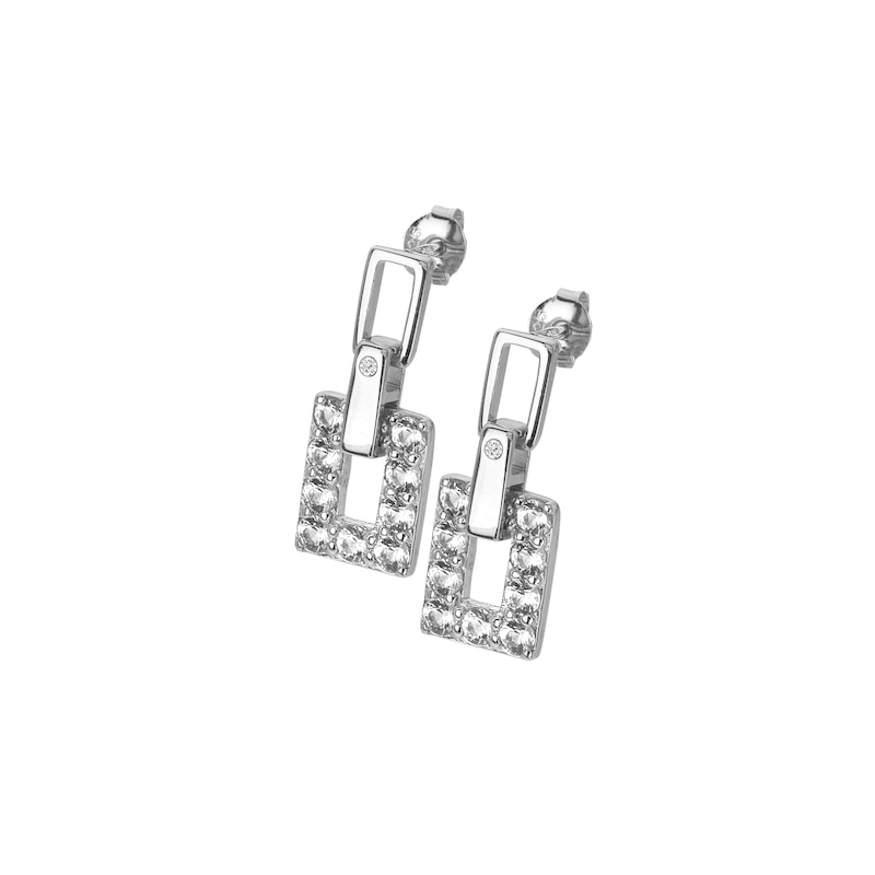 Main Image 2 of Hot Diamonds Sterling Silver White Topaz & Diamond Echo Drops