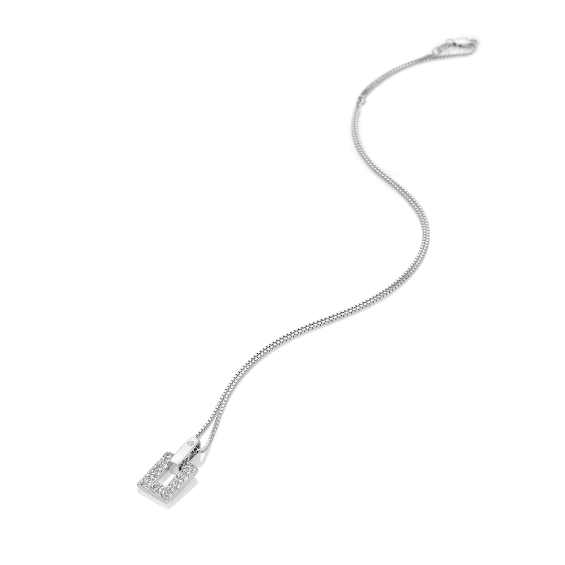Main Image 2 of Hot Diamonds Echo Sterling Silver White Topaz & Diamond Pendant