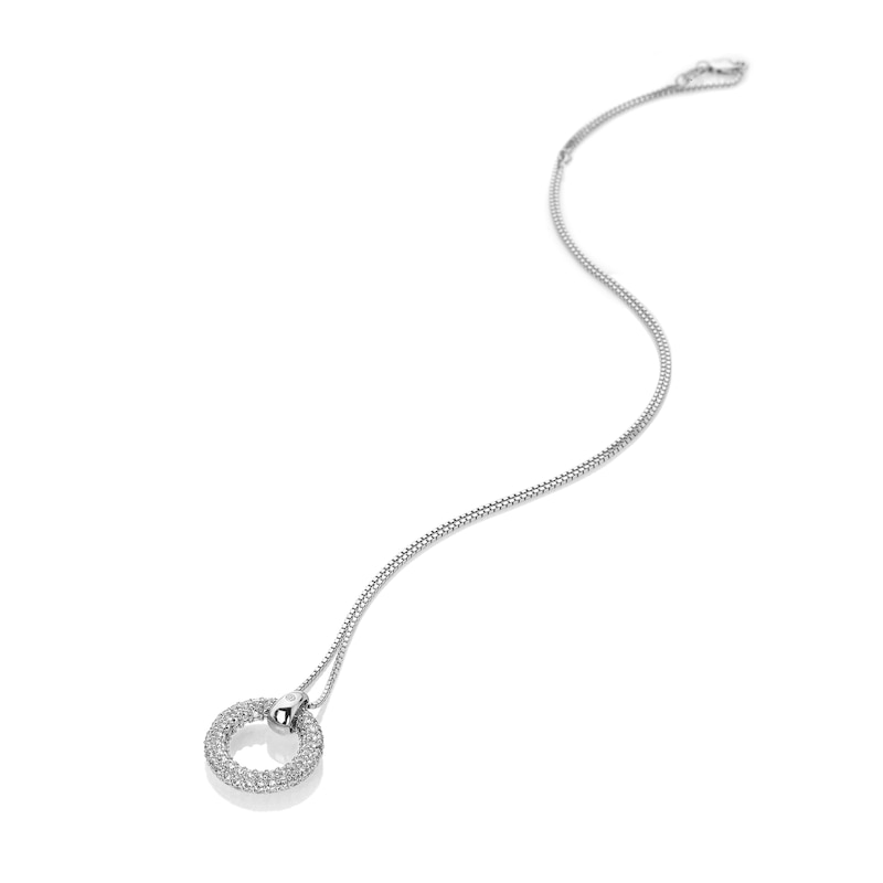 Main Image 2 of Hot Diamonds Sterling Silver White Topaz & Diamond Forever Pendant