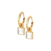 Thumbnail Image 0 of Hot Diamonds X Jac Jossa Calm 18ct Gold Plated MOP Square Earrings