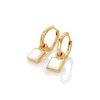Thumbnail Image 1 of Hot Diamonds X Jac Jossa Calm 18ct Gold Plated MOP Square Earrings