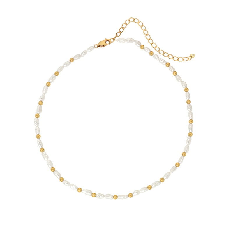 Main Image 1 of Hot Diamonds X Jac Jossa Calm 18ct Gold Plated Pearl Choker