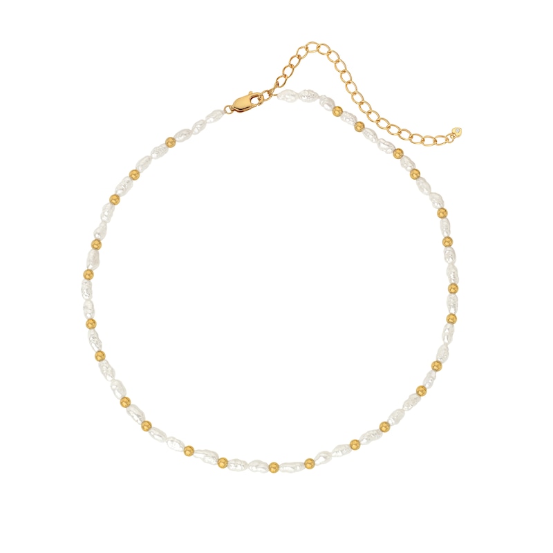 Hot Diamonds X Jac Jossa Calm 18ct Gold Plated Pearl Choker