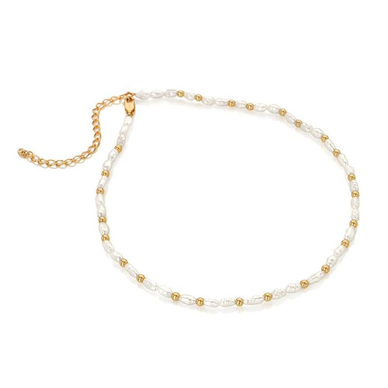 Hot Diamonds X Jac Jossa Calm 18ct Gold Plated Pearl Choker