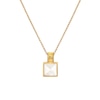 Thumbnail Image 1 of Hot Diamonds X Jac Jossa Calm 18ct Gold Plated MOP Sqaure Pendant