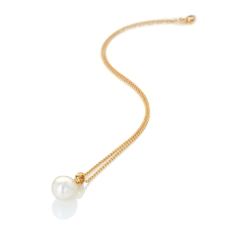 Main Image 2 of Hot Diamonds X Jac Jossa Calm 18ct Gold Plated Pearl Pendant