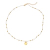 Thumbnail Image 1 of Hot Diamonds X Jac Jossa Calm 18ct Gold Plated Disc Pendant Necklace