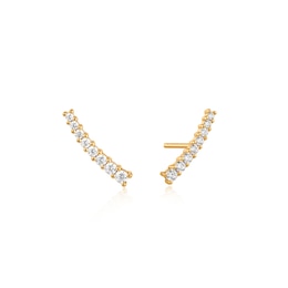 Ania Haie Glam Rock 14ct Gold Plated CZ Crawler Earrings