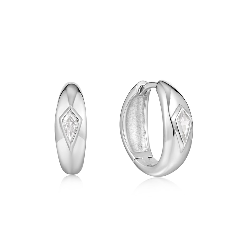 Main Image 1 of Ania Haie Dance Til' Dawn Sterling Silver CZ Dome Earrings