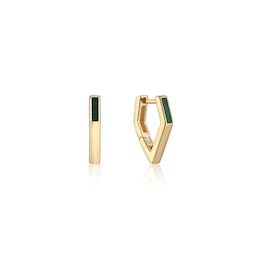 Ania Haie Second Nature Sterling Silver Malachite Earrings