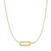 Thumbnail Image 0 of Ania Haie Glam Rock 14ct Gold Plated CZ Interlock Necklace