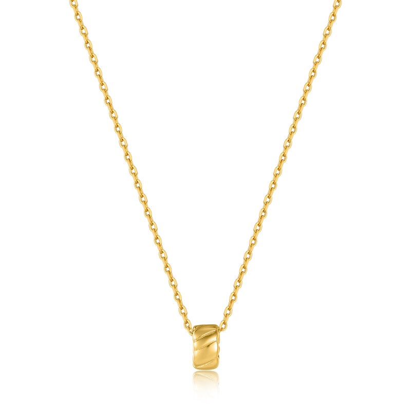 Ania Haie Smooth Operator 14ct Gold Plated Twist Pendant