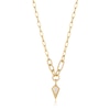 Thumbnail Image 1 of Ania Haie Dance Til' Dawn 14ct Gold Plated CZ Drop Pendant