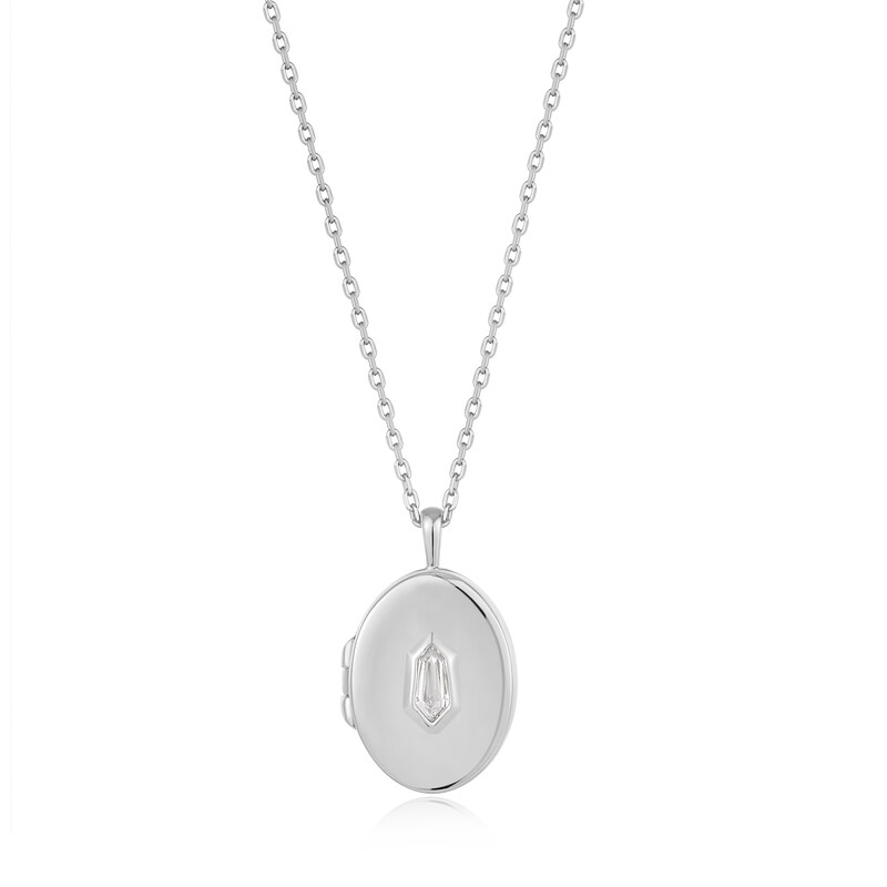 Main Image 1 of Ania Haie Dance Til' Dawn Sterling Silver CZ Locket