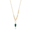 Ania Haie Second Nature 14ct Gold Plated Malachite Pendant