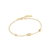 Thumbnail Image 1 of Ania Haie Smooth Operator 14ct Gold Plated Twist Bracelet