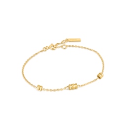 Ania Haie Smooth Operator 14ct Gold Plated Twist Bracelet
