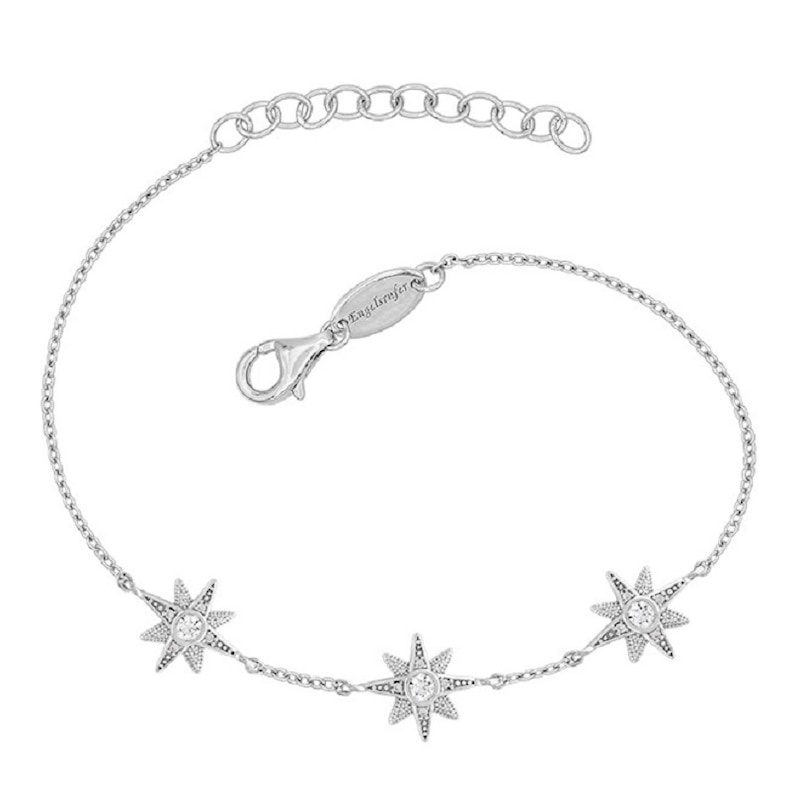 Angel Whisperer Sterling Silver CZ New Star Bracelet