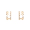 Thumbnail Image 1 of PD Paola 18ct Gold Plated CZ Huggie Earrings