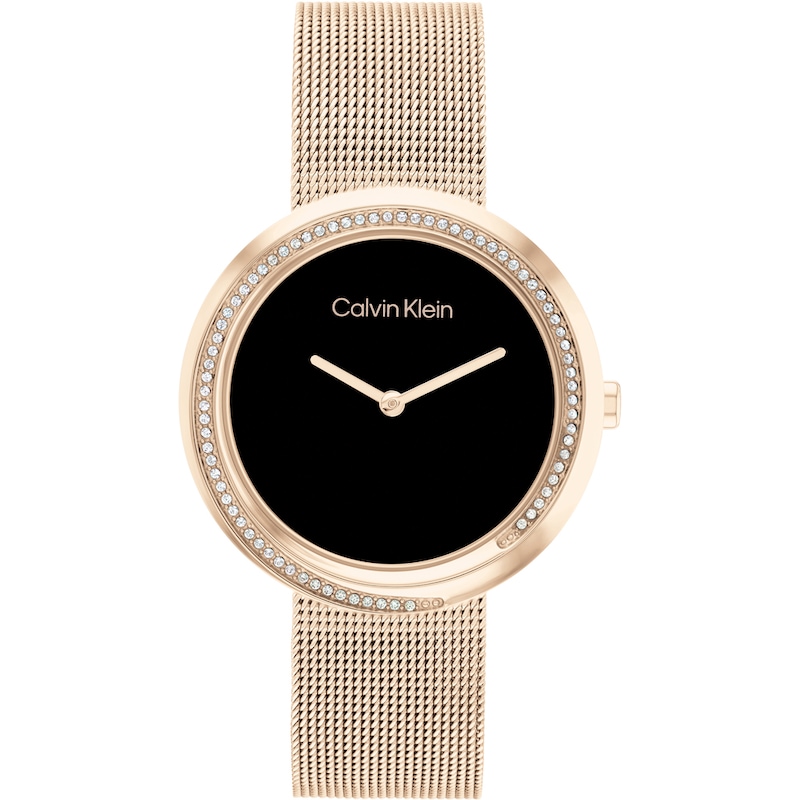 Main Image 1 of Calvin Klein Ladies' Gold Tone Ion Plated Mesh Bracelet Watch