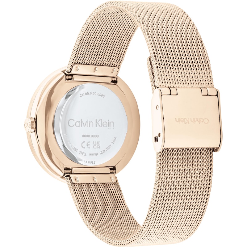 Main Image 3 of Calvin Klein Ladies' Gold Tone Ion Plated Mesh Bracelet Watch