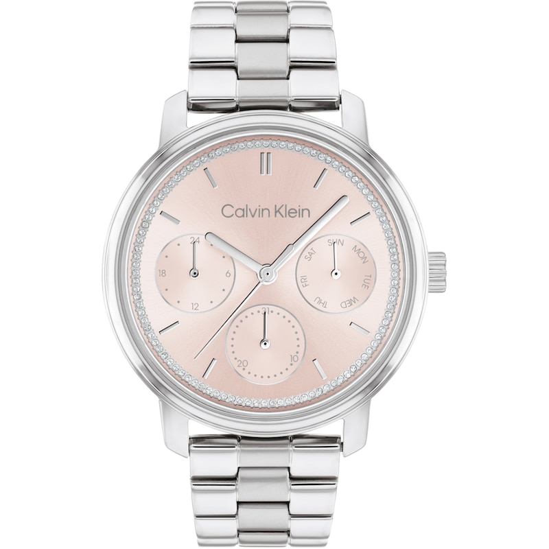Main Image 1 of Calvin Klein Ladies' Pink Dial Stainless Steel Bracelet Watch