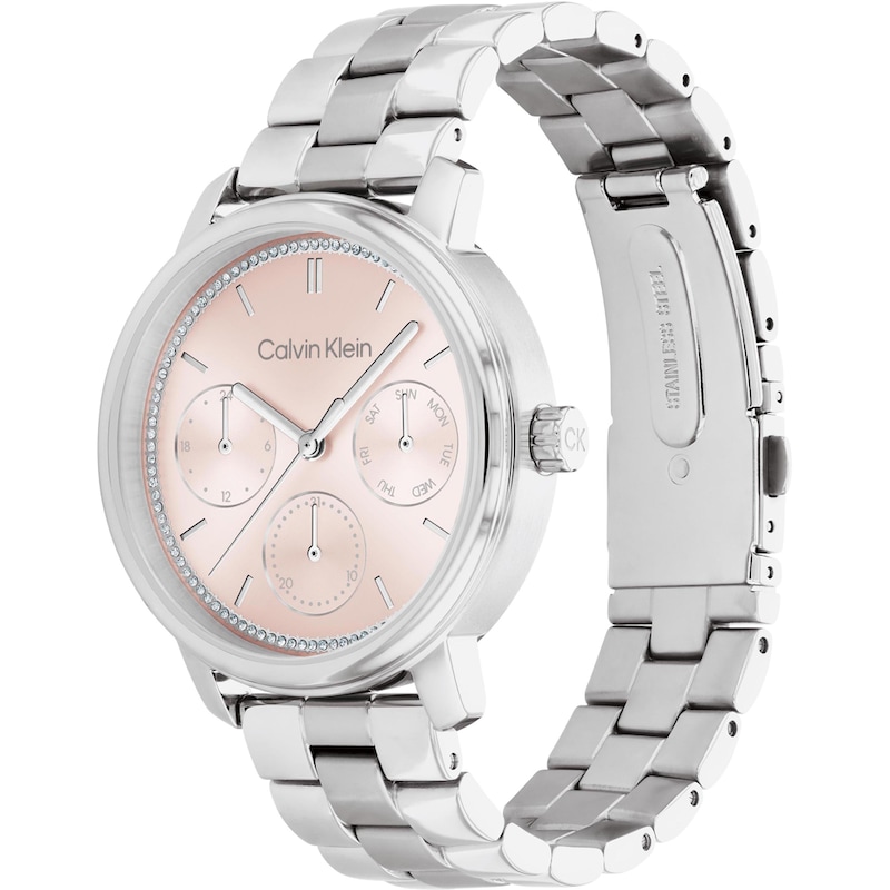 Main Image 2 of Calvin Klein Ladies' Pink Dial Stainless Steel Bracelet Watch