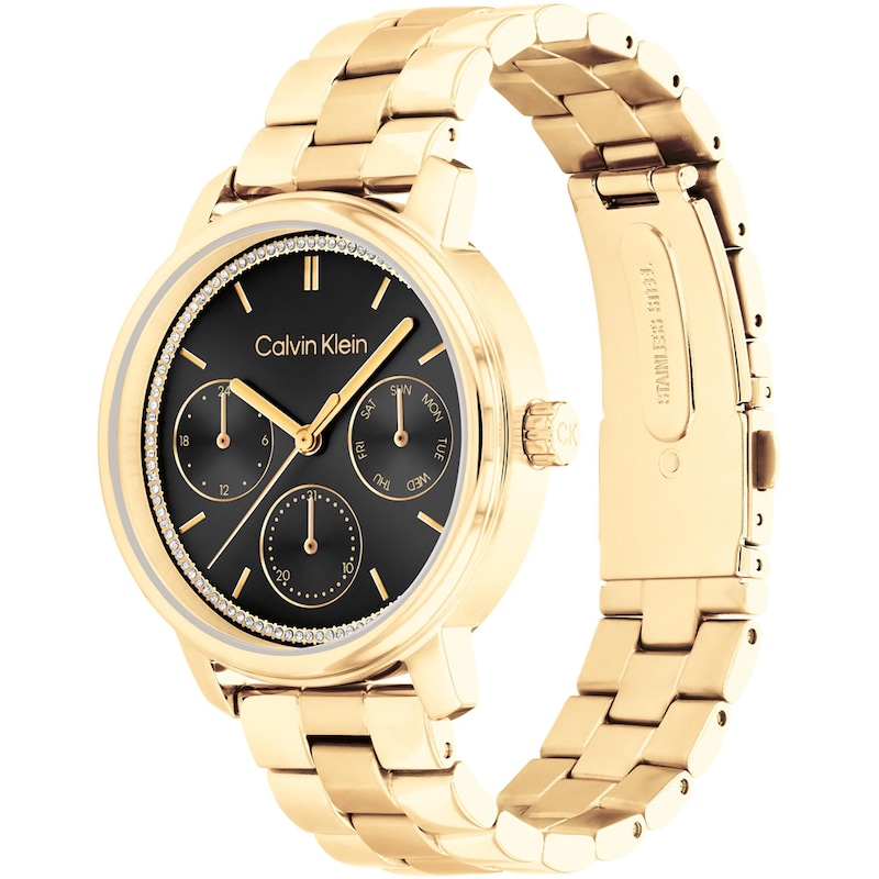 Main Image 2 of Calvin Klein Ladies' Gold Tone Ion Plated Bracelet Watch