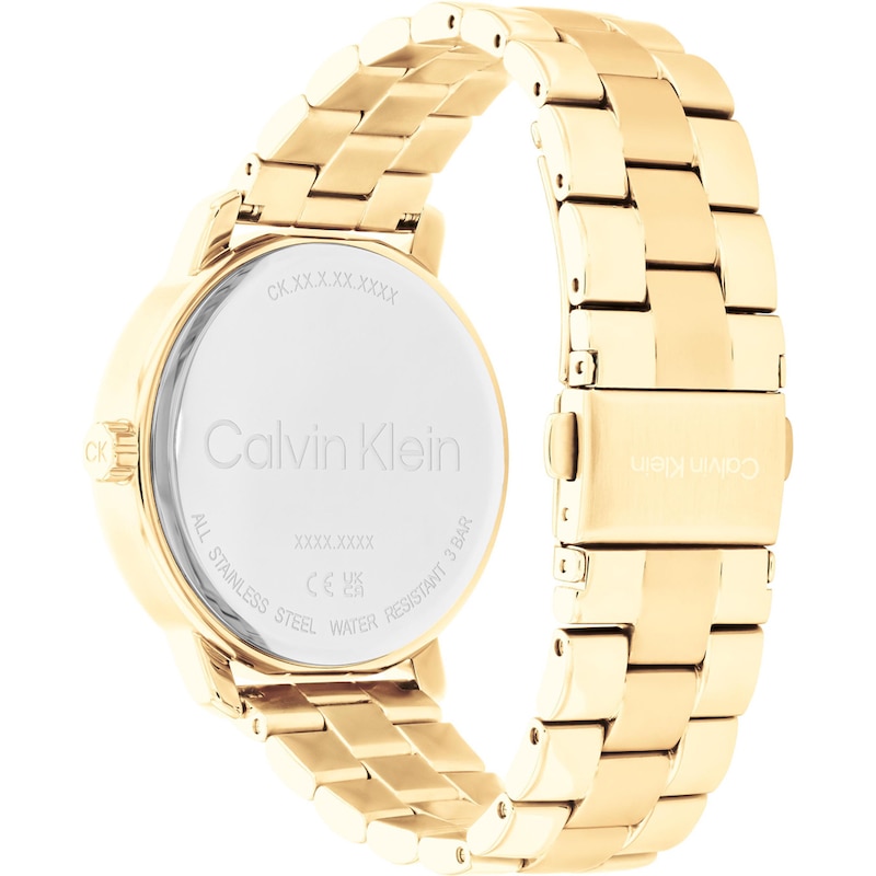 Calvin Klein Ladies' Gold Tone Ion Plated Bracelet Watch