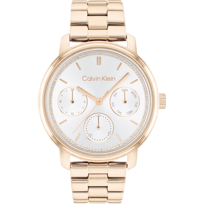 Main Image 1 of Calvin Klein Ladies' Carnation Gold Ion Plated Bracelet Watch