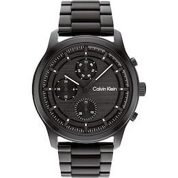 Calvin Klein Men's Black IP Bracelet Watch