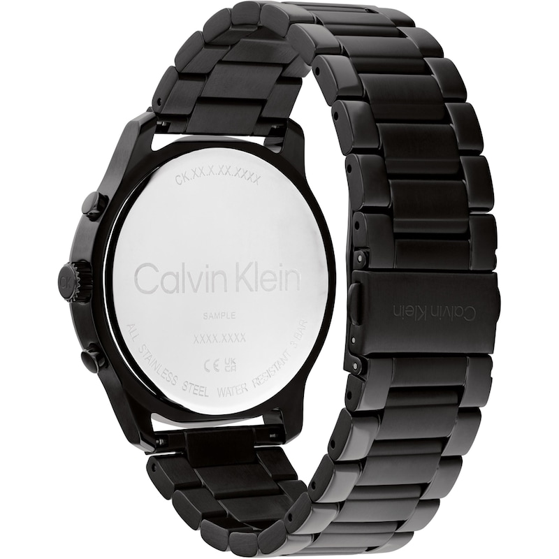 Calvin Klein Men's Black IP Bracelet Watch