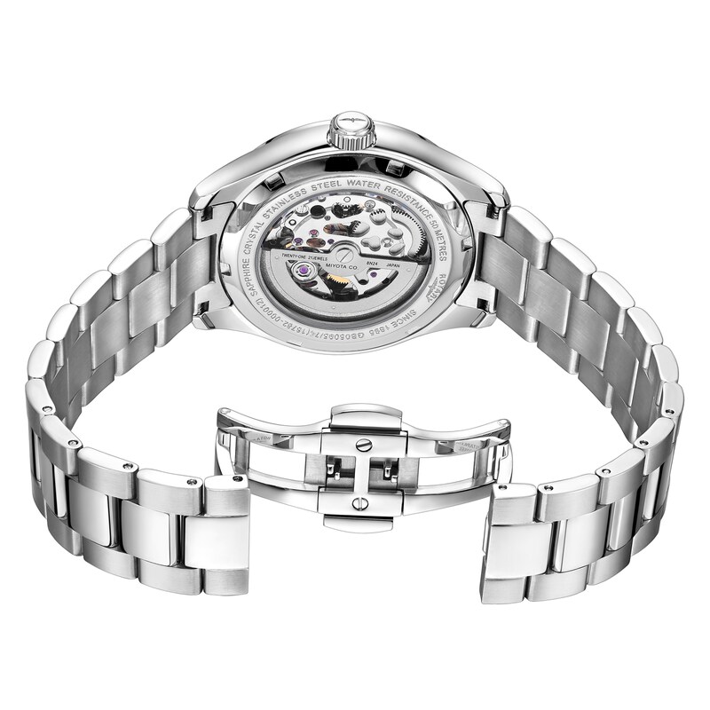 Main Image 3 of Rotary Men's Oxford Automatic Grey Dial Bracelet Watch