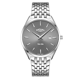 Rotary Men's Ultraslim Stainless Steel Bracelet Watch