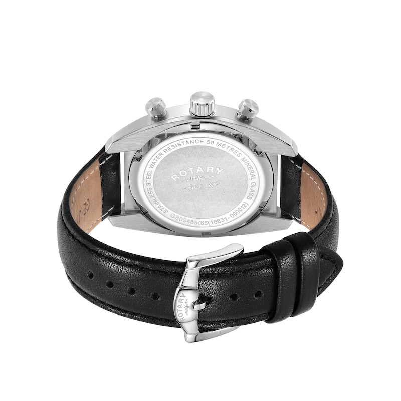 Main Image 3 of  Rotary Avenger Sport Chronograph Black Leather Strap Watch