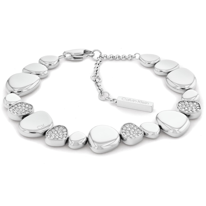 Calvin Klein Stainless Steel Bracelet With Crystals