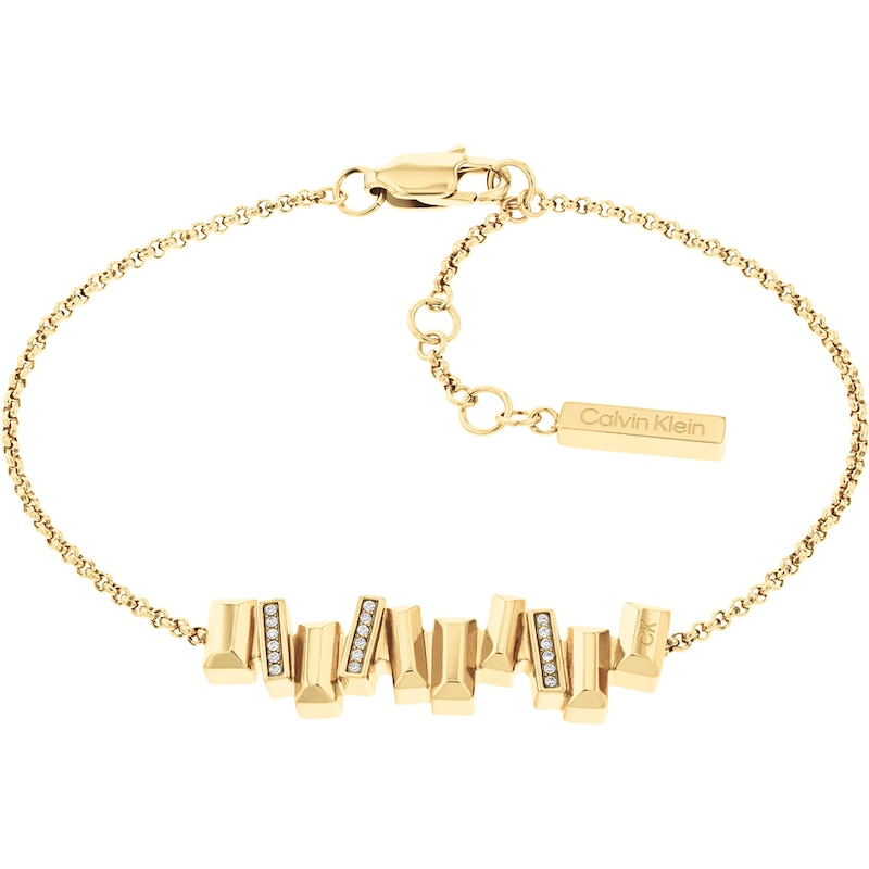 Calvin Klein Luster Ladies' Ion Plated Crystal Bracelet
