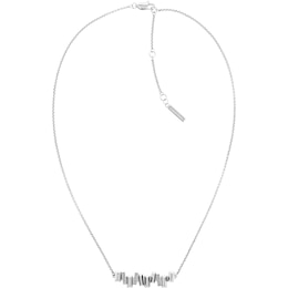 Calvin Klein Luster Stainless Steel Necklace With Crystals