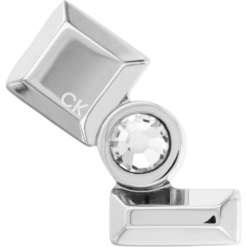 Main Image 2 of Calvin Klein Luster Stainless Steel Earrings With Crystals