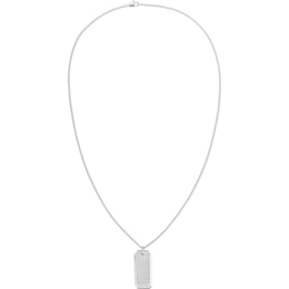 Men's Calvin Klein Stainless Steel Brushed Dog Tag Necklace