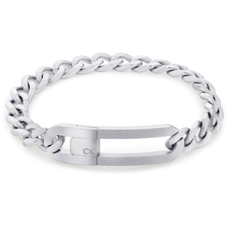 Calvin Klein Men's stainless steel chain link bracelet | H.Samuel
