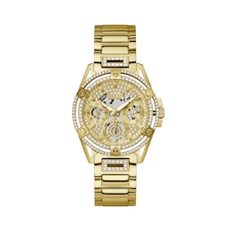 Guess Ladies' Champagne Gold Queen Watch