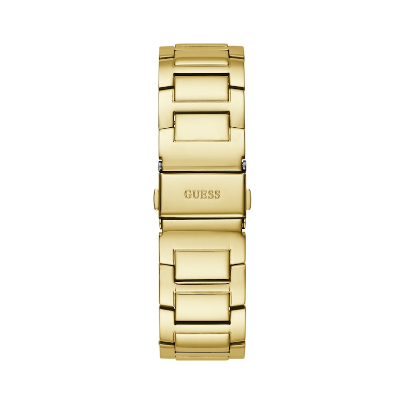 Guess Queen Ladies' Stone Set Chrono Dial Gold Tone Bracelet Watch