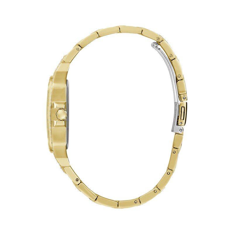 Main Image 2 of Guess Deco Ladies' Stone Set  Bezel Gold Tone Bracelet Watch