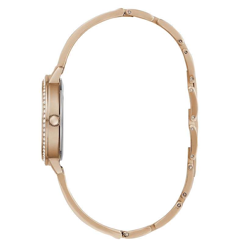 Main Image 2 of Guess Tri Luxe Ladies' Rose Gold Tone Half Bangle Watch