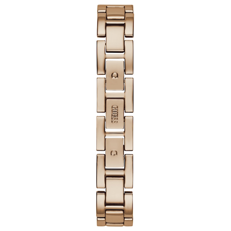 Guess Tri Luxe Ladies' Rose Gold Tone Half Bangle Watch