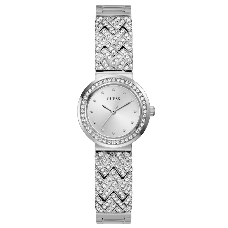 Guess Treasure Ladies' Stone Set Half Bangle Watch